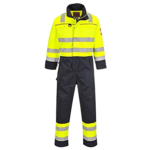 Portwest Multinorm-Warnschutz-Overall , Größe: XL, Farbe: Gelb/Marine, FR60YNRXL von Portwest