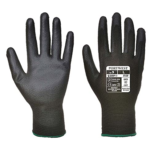 Portwest PU Handschuh für Verkaufsautomaten, Größe: L, Farbe: Schwarz, VA120K8RL von Portwest