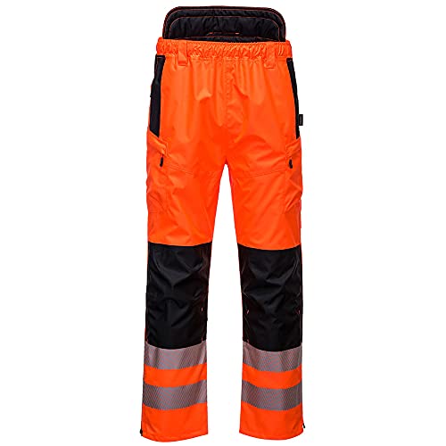Portwest PW3 Warnschutz Extreme Hose, Größe: S, Farbe: Orange/Schwarz, PW342OBRS von Portwest