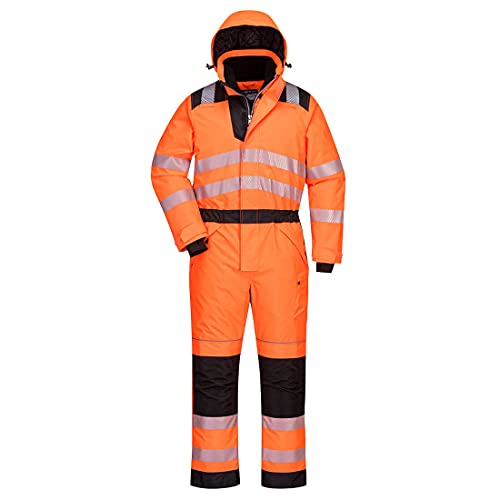 Portwest PW3 Warnschutz-Winter-Overall, Orange/Schwarz, Größe: XL Portwest PW3 Warnschutz-Winter-Overall, Orange/Schwarz, Größe: XL von Portwest