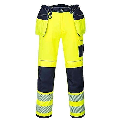 Portwest PW3 Warnschutzhose, Größe: 36, Farbe: Gelb/Marine, T501YNR36 von Portwest