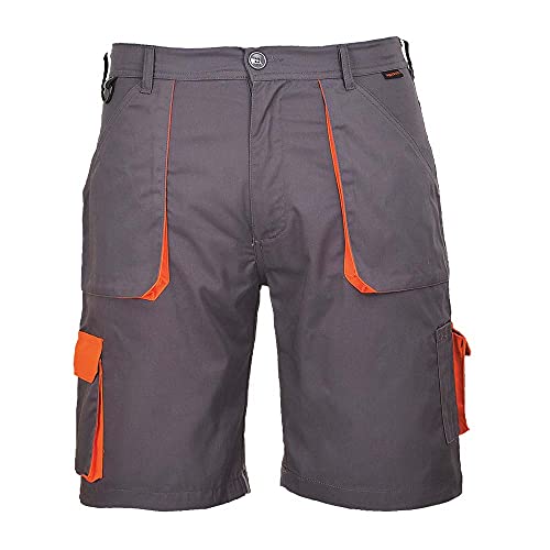 Portwest Portwest Texo Kontrast-Shorts, Größe: XXL, Farbe: Grau, TX14GRRXXL von Portwest