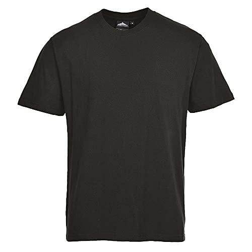 Portwest Premium T-Shirt Turin, Größe: L, Farbe: Schwarz, B195BKRL von Portwest
