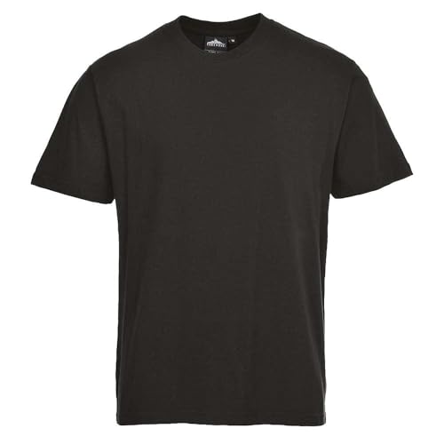 Portwest Premium T-Shirt Turin, Größe: M, Farbe: Schwarz, B195BKRM von Portwest