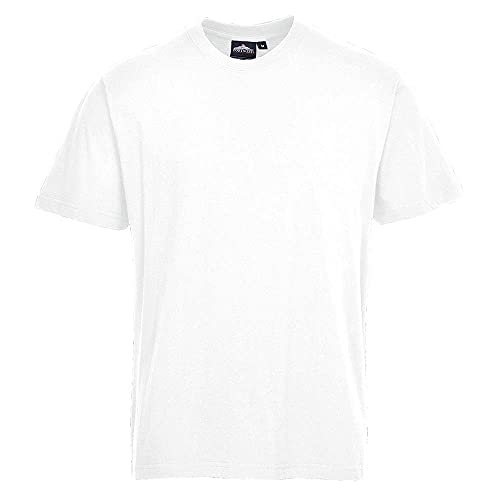 Portwest Premium T-Shirt Turin, Größe: XXXL, Farbe: Weiß, B195WHRXXXL von Portwest