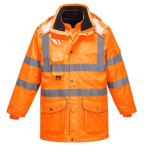 Portwest RT27 - Hi-Vis 7-en-1 de la chaqueta, color naranja, talla XL von Portwest