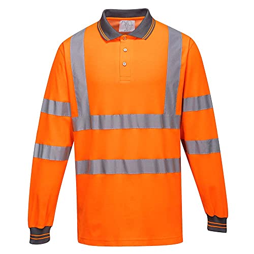 Portwest S271ORRM Comfort Poloshirt, Baumwolle, Größe L, Orange von Portwest
