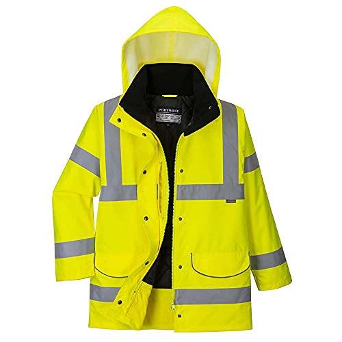 Portwest S360 Damen Jacke Signalfarben Hohe Sichtbarkeit Verkehrsjacke - Gelb, L von Portwest