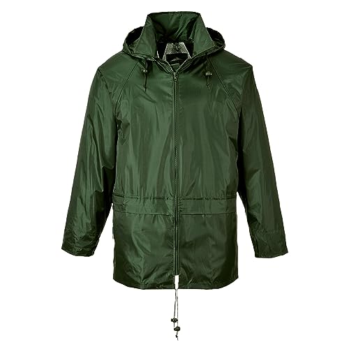 Portwest S440 Herren Leichte Wasserdichte Klassische Regenjacke Olivgrün, 4XL von Portwest