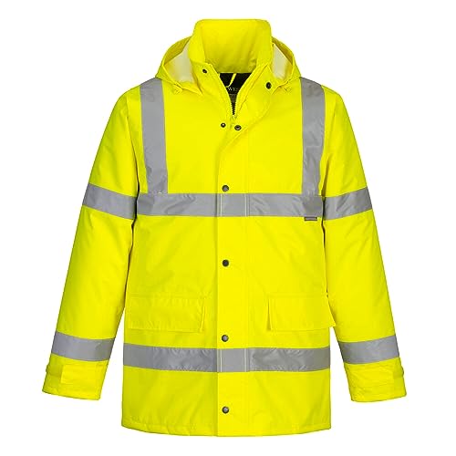 Portwest S460 Wasserdichte Komfort Hi-Vis Winter-Verkehrsjacke Gelb, 7XL von Portwest