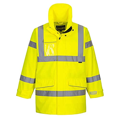 Portwest S590YERM Parka mit Sichtschutz, Größe M, Gelb von Portwest