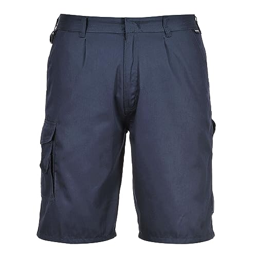 Portwest S790 Herren Hochleistungs-Komfort-Kampf-Cargo-Arbeitsshorts Marineblau, M von Portwest