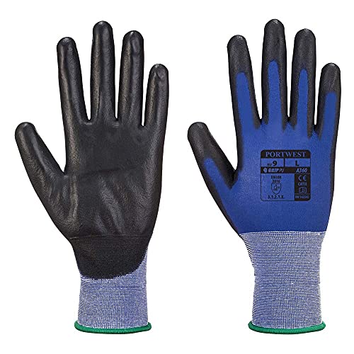 Portwest Senti-Flex Handschuh, Größe: L, Farbe: Blau/Schwarz, A360B8RL von Portwest