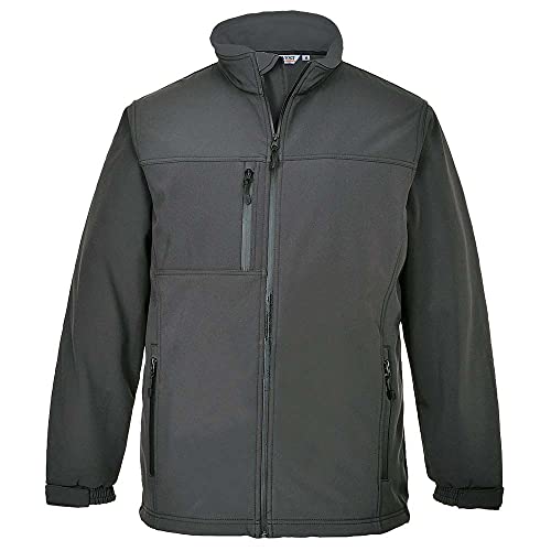 Portwest Softshell-Jacke (3-lagig), Farbe: Anthrazitgrau, Größe: XXL, TK50GRRXXL von Portwest