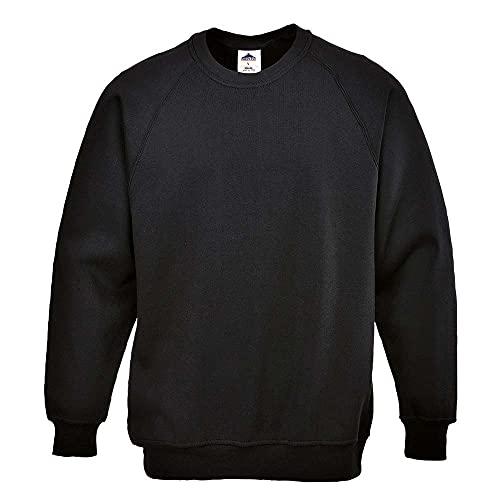 Portwest Sweat-Shirt Roma, Größe: XXL, Farbe: Schwarz, B300BKRXXL von Portwest