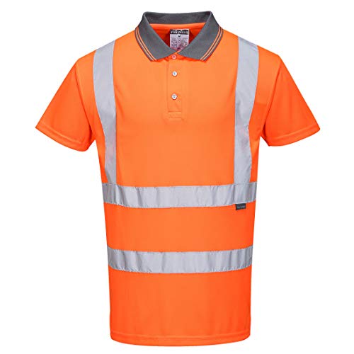 Portwest WARNSCHUTZ KURZARM POLO SHIRT, RIS, Größe: M, Farbe: Orange, RT22ORRM von Portwest