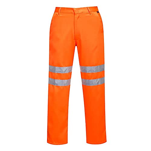 Portwest Warnschutz-Hose aus Polyester-Baumwolle RIS, Größe: 5XL, Farbe: Orange, RT45ORR5XL von Portwest