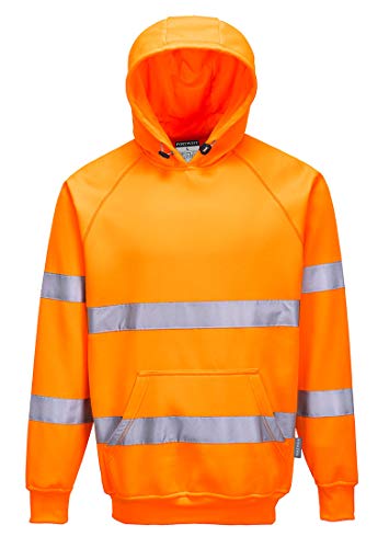 Portwest Warnschutz-Kapuzen-Sweat-Shirt, Größe: XXXL, Farbe: Orange, B304ORRXXXL von Portwest