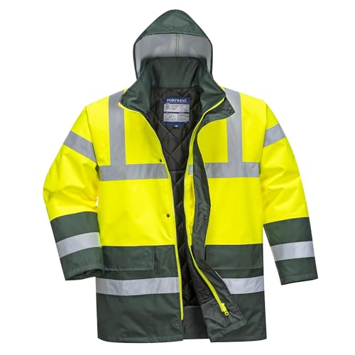 Portwest Warnschutz Kontrast Traffic-Jacke, Größe: XXL, Farbe: Gelb/Grün, S466YGRXXL von Portwest
