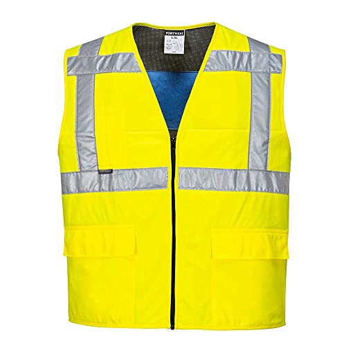 Portwest Warnschutz-Kühlweste, Größe: L/XL, Farbe: Gelb, CV02YERL/XL von Portwest