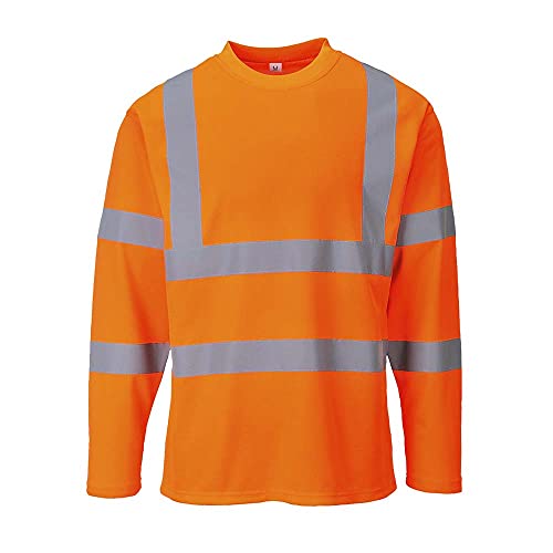 Portwest Warnschutz Langarm T-Shirt, Größe: L, Farbe: Orange, S278ORRL von Portwest
