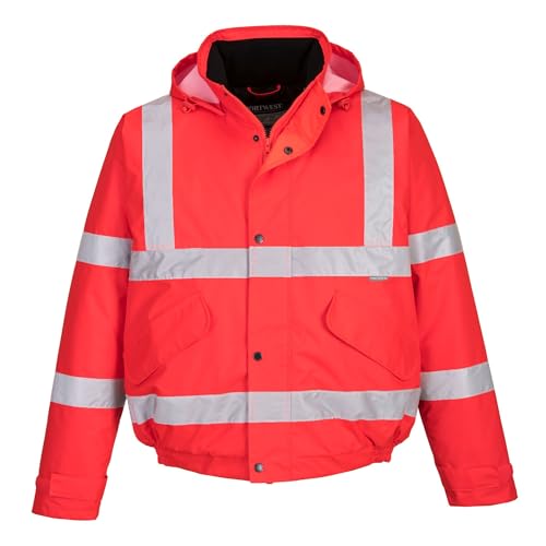 Portwest Warnschutz-Pilotjacke, Größe: M, Farbe: Rot, S463RERM von Portwest