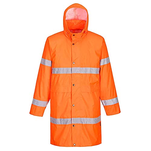 Portwest Warnschutzregenmantel, Größe: 4XL, Farbe: Orange, H442ORR4XL von Portwest
