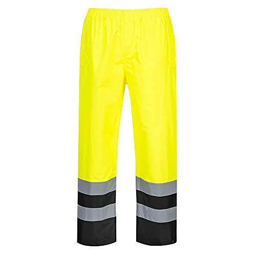 Portwest Zweifarbige Warnschutz-Hose, Größe: L, Farbe: Gelb/Schwarz, S486YBRL von Portwest
