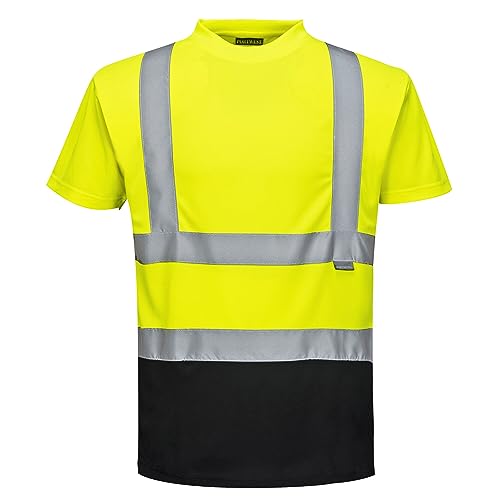 Portwest Zweifarbiges Warnschutz T-Shirt, Größe: L, Farbe: Gelb/Schwarz, S378YBRL Portwest Zweifarbiges Warnschutz T-Shirt, Größe: L, Farbe: Gelb/Schwarz, S378YBRL von Portwest