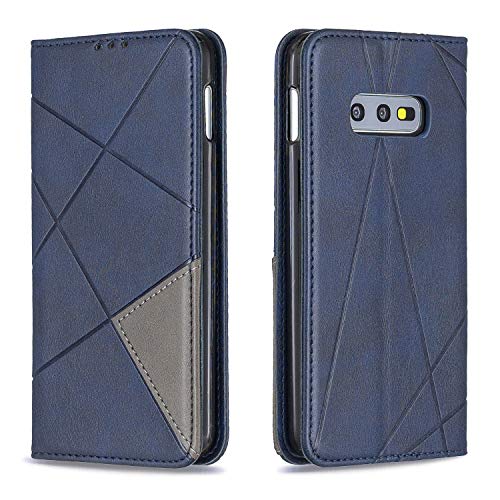 Posanter Kompatibel mit Samsung Galaxy S10E Hülle, Leder Brieftasche Flip Handytasche Schutzhülle Klapphülle, 360 Grad TPU Stoßfest Leder Hülle mit [Magnetisch, Kartenfach, Standfunktion] (Blau) von Posanter