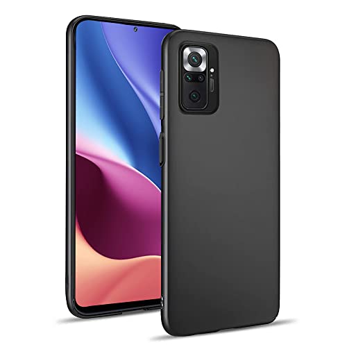 Posdou Hülle für Xiaomi Redmi Note 10 Pro/Note 10 Pro Max Handyhülle, Ultradünne Weich Silikon Telefonhülle Redmi Note 10 Pro Max, Stoßfest Case Cover für Redmi Note 10 Pro Schutzhülle, Schwarz von Posdou