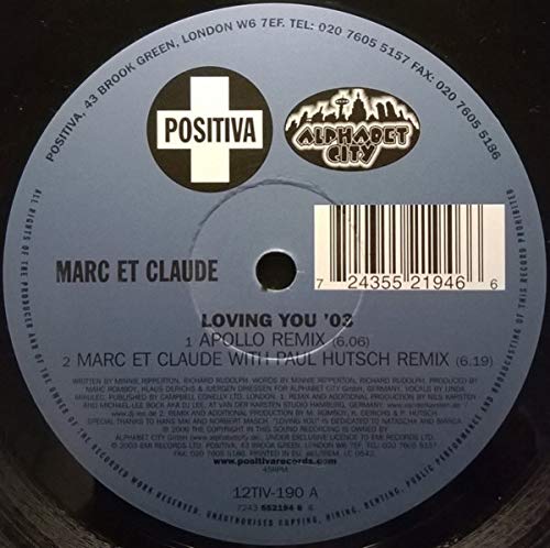 Loving You '03 [Vinyl Single] von Positiva