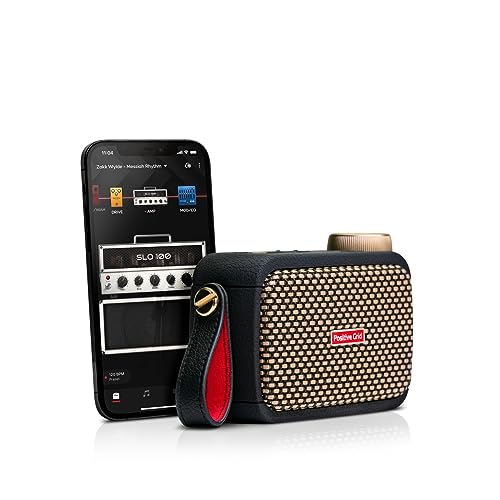 Positive Grid Spark GO 5 W Ultra-tragbarer, intelligenter Gitarrenverstärker, Kopfhörerverstärker und Bluetooth-Lautsprecher mit Smart-App für E-Gitarre, Akustikgitarre oder Bass von Positive Grid