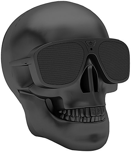 Possec Drahtloser Lautsprecher, Bluetooth Schädel Stereo Portable Lautsprecher Unterstützung AUX für iPhone 7 Plus Android Smartphone Tablet PC Schwarz Possec Drahtloser Lautsprecher, Bluetooth Schädel Stereo Portable Lautsprecher Unterstützung AUX für iPhone 7 Plus Android Smartphone Tablet PC Schwarz von Possec
