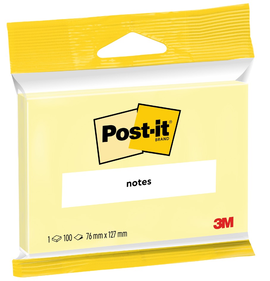 3M Post-it Notes Haftnotizen, 76 x 127 mm, gelb, Blister 3M Post-it Notes Haftnotizen, 76 x 127 mm, gelb, Blister von Post-It
