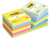 Post-It 654-TFEN-P8+4, Quadratisch, Blau, Grün, Orange, Pink, Gelb, Papier, PEFC, 76 mm, 76 mm von Post-It