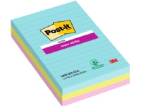 Post-it® Super Sticky Notes Cosmic color collection, 3 linierte Blöcke, 101 mm x 152 mm Cosmic color Ass. 1x1x1mm (1) von Post-It