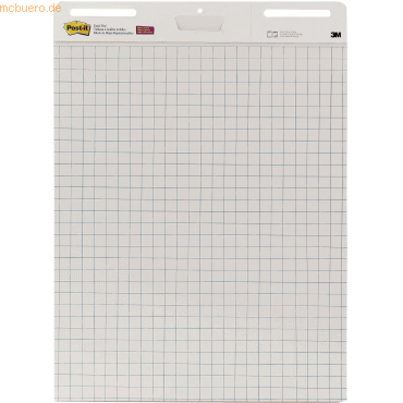 Post-it Flipchart-Block Super Sticky Meeting Chart 90g/qm kariert 30 B von Post-It