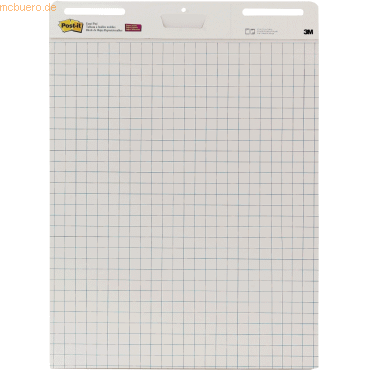 Post-it Flipchart-Block Super Sticky Meeting Chart 90g/qm kariert 30 B von Post-It