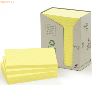 Post-it Haftnotiz Recycling Notes Tower 76x127mm 80g 100 Blatt gelb VE Post-it Haftnotiz Recycling Notes Tower 76x127mm 80g 100 Blatt gelb VE von Post-It