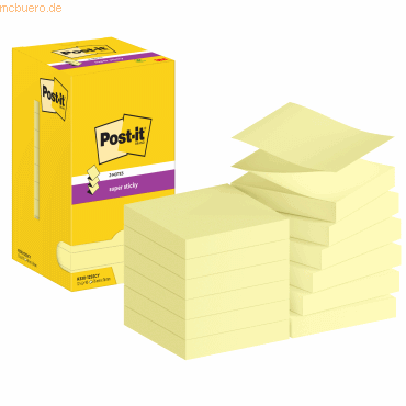 Post-it Haftnotiz Super Sticky Z-Notes 90 Blatt kanariengelb VE=12 Blö Post-it Haftnotiz Super Sticky Z-Notes 90 Blatt kanariengelb VE=12 Blö von Post-It