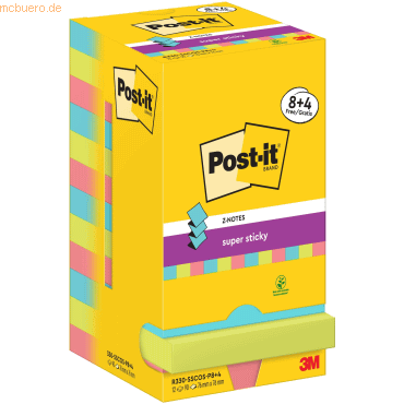 Post-it Haftnotiz Super Sticky Z-Notes Cosmic Collection Promotion 90 von Post-It