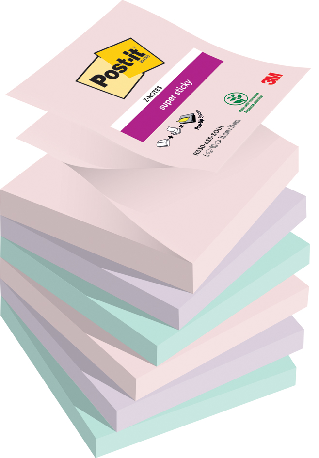 Post-it Haftnotizen Super Sticky Z-Notes, 76 x 76 mm von Post-It