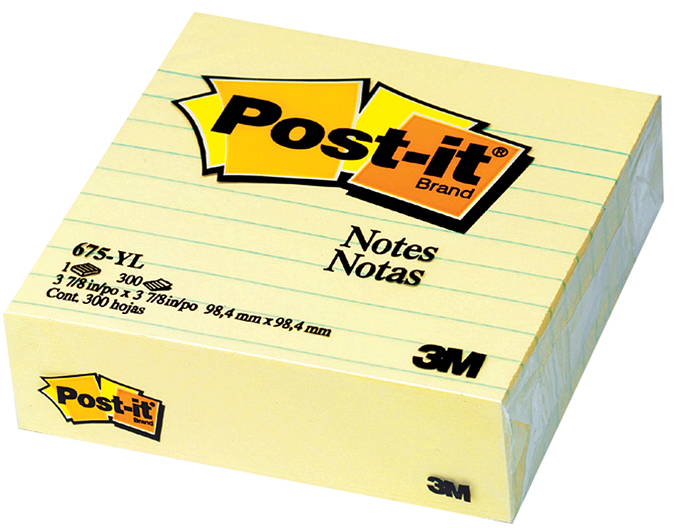 Post-it Haftnotizen XL, 100 x 100 mm, gelb von Post-It