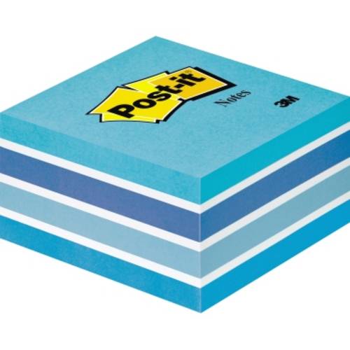 Post-it Haftnotizwürfel 2028B 76mm x 45mm Pastell-Blau 450 Blatt von Post-It