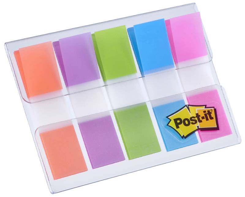 Post-it Haftstreifen Index mini, 11,9 x 43,2 mm, 5-farbig von Post-It