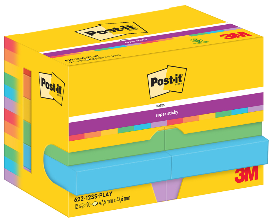 Post-it Super Sticky Notes Haftnotizen, 47,6 x 47,6 mm von Post-It