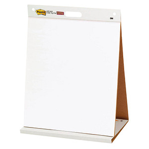 Post-it® Flipchart-Papier Super Sticky Meeting Chart blanko 50,8 x 58,4 cm, 20 Blatt, 1 Block von Post-it®