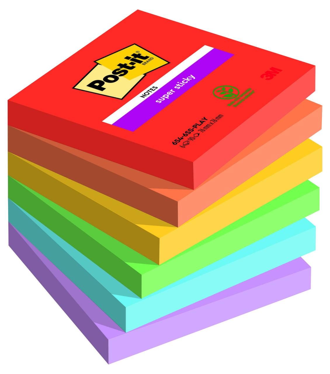 Post-it® Haftnotizen Playful farbsortiert von Post-it®