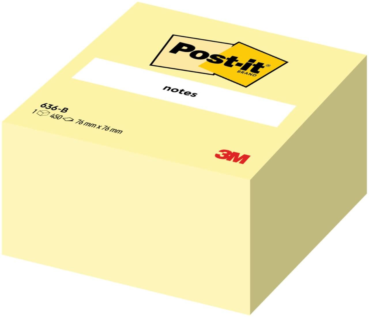 Post-it® Haftnotizen Post-it® Haftnotizen Standard 636B gelb Gelb von Post-it®